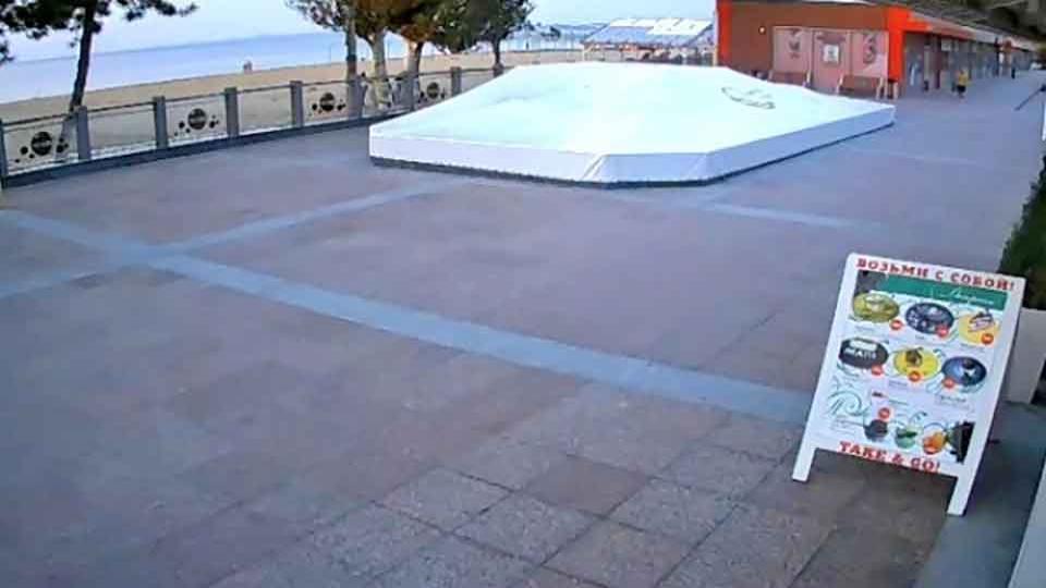 Webcam on the central beach embankment, Anapa