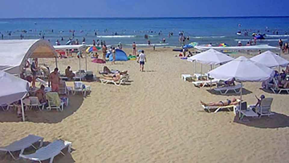 Webcam on the Jemete beach in Anapa
