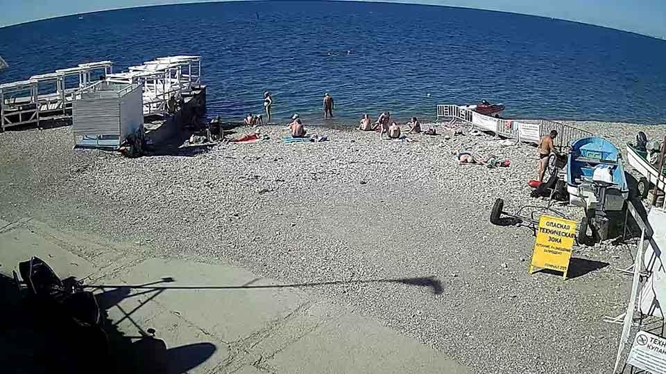 Webcam on the beach of the “Anapa-Surfing” center in Anapa