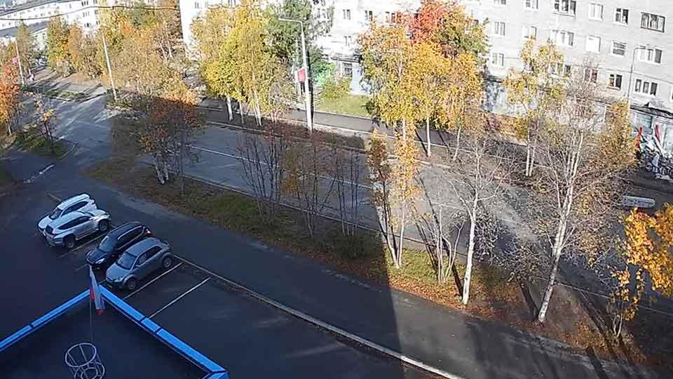 Веб-камера на здании бассейна, Апатиты