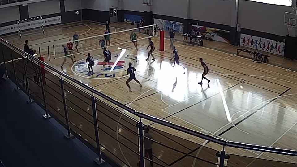 Webcam dans la grande salle du complexe sportif « Atlet », vue 1, Apatity