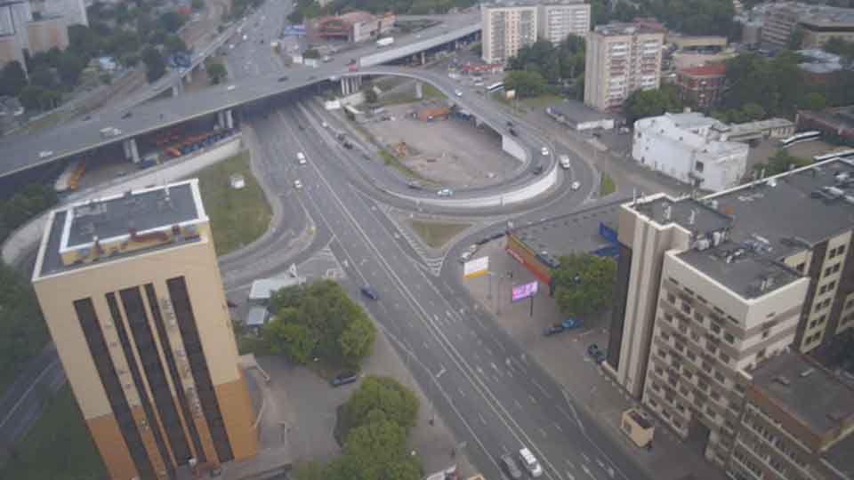 Webcam na rua Nizhegorodskaya, Moscou