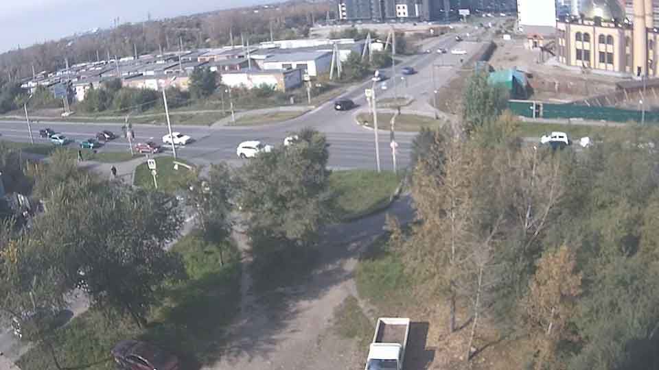 Webcam no cruzamento das ruas Krylova e Torosova, Abakan