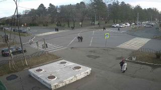 Webcam au carrefour des rues Leninskaya et Zhukovskogo, Arsenyev