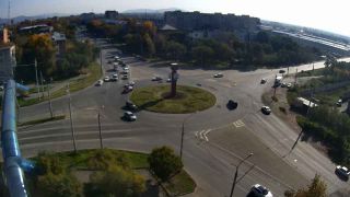Cámara web en el cruce de las calles Nekrasova y Pushkina, Abakán