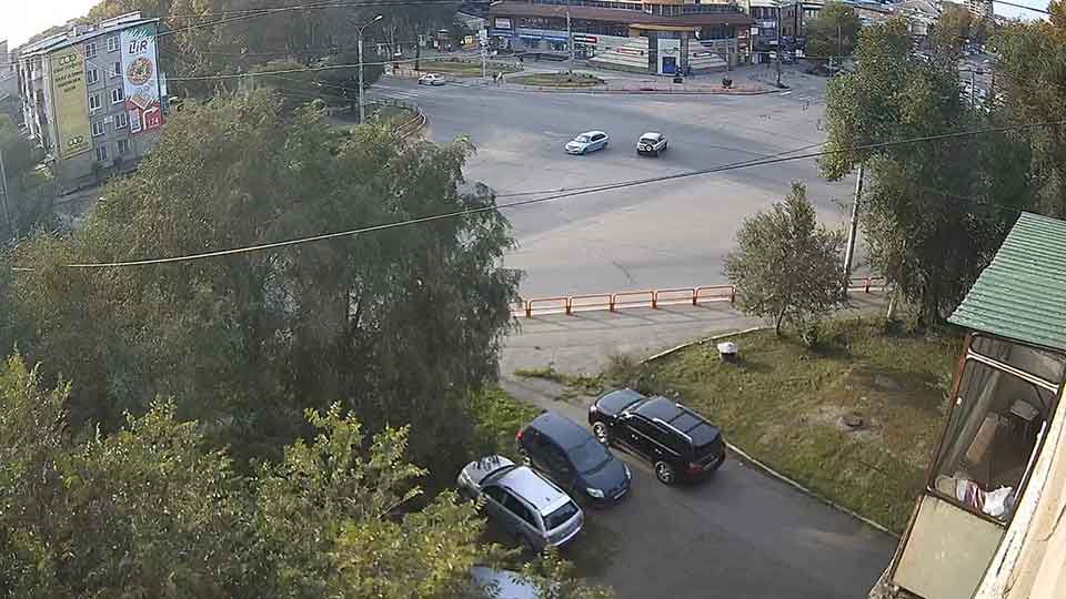 Webcam no cruzamento das ruas Shevchenko e Pushkina, Abakan