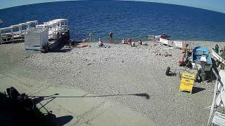 Cámara web en la playa del centro de surf «Anapa-Surfing», Anapa