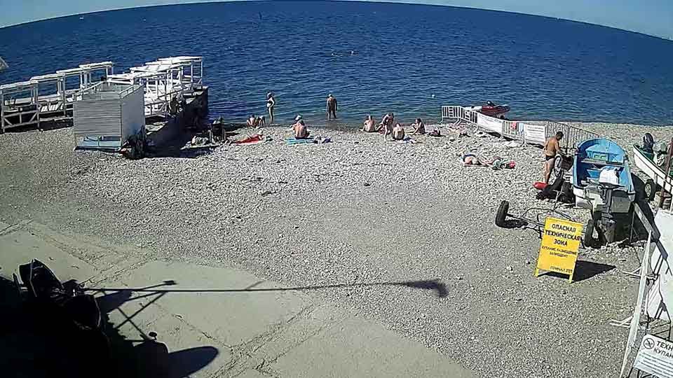 Webcam na praia do centro de surfe «Anapa-Surfing», Anapa