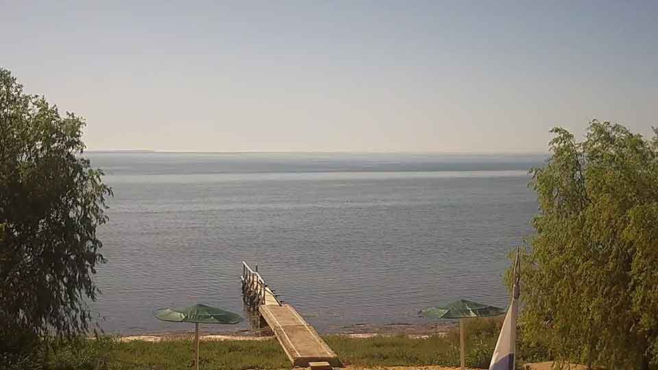 Cámara web en la orilla de la bahía de Tamán, Anapa