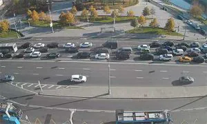 Webcam on Serafimovich street Moscow